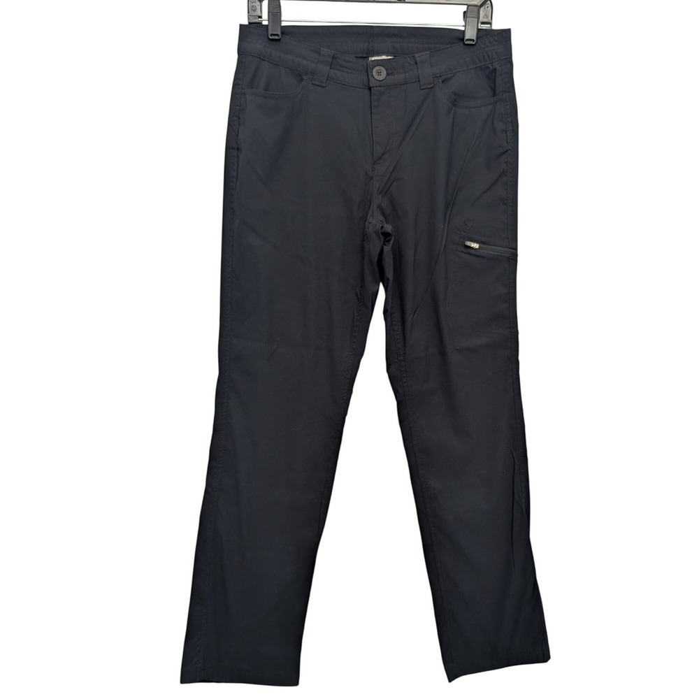 Eddie Bauer Hiking Pants Womens 8 Black Guide Pro Stretch‎ Cargo EBW31WB301P